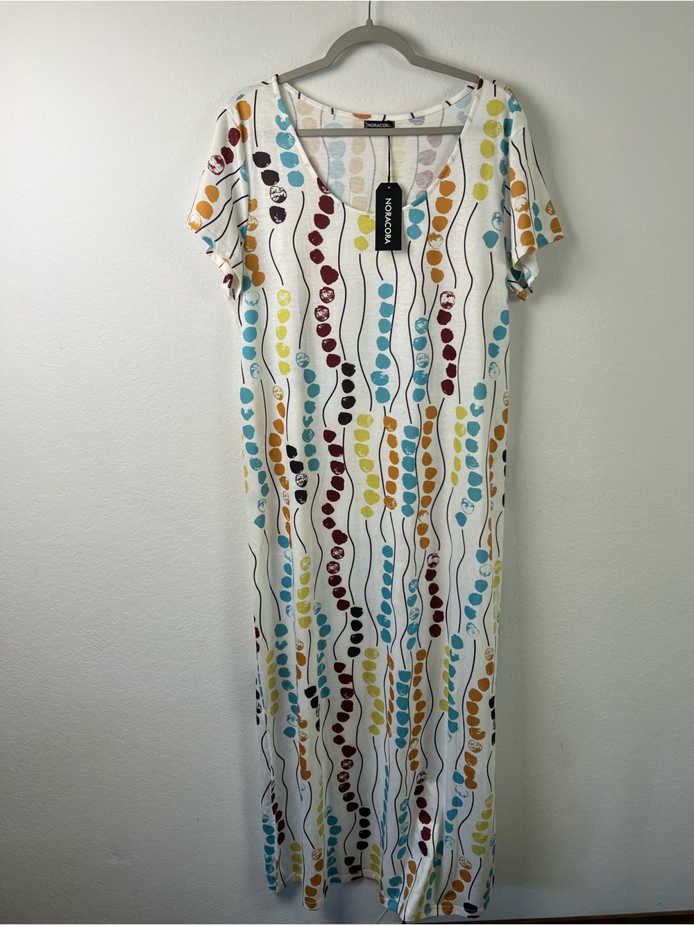Noracora Lightweight  Vacation Beach Resort Swim Cover-Up Maxi Dress